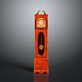 Floor Clock Big Clock Retro Clock Retro Clock Retro Clock Large Clock Pendulum Furnishings 3d model