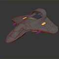 Futuristic 3D Modeled Spacecraft Design With Streamlined Gray Exterior And Cockpit
