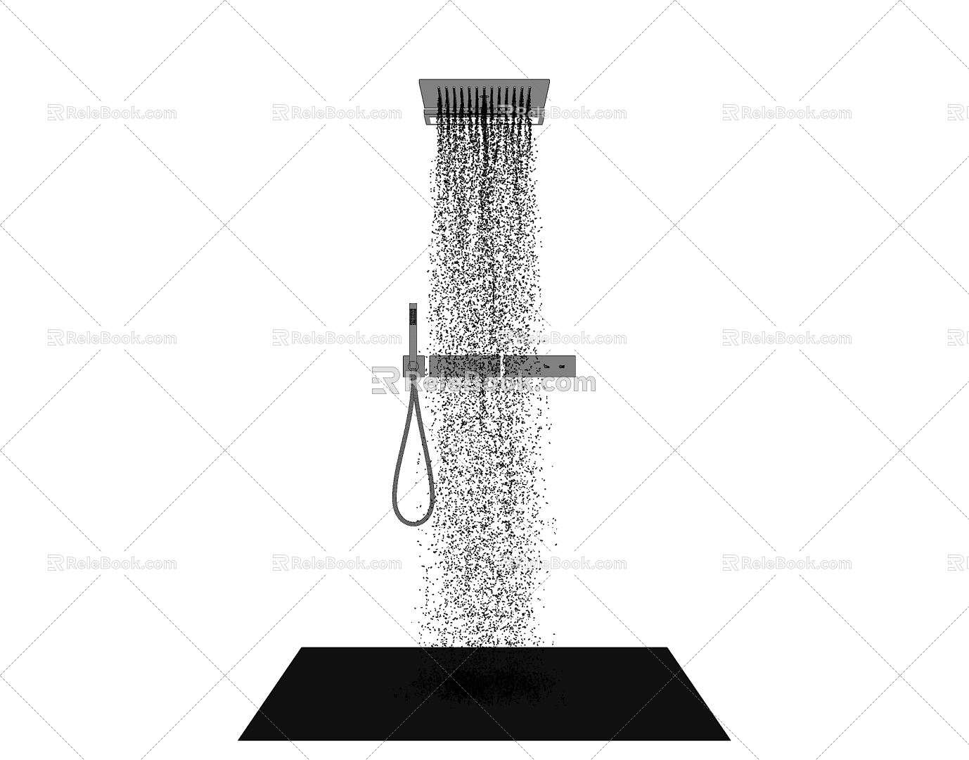 Modern Shower Bathroom Shower 3d model