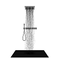 Modern Rain Shower Head with Handheld Sprayer and Powerful Water Flow Design