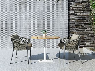 Modern outdoor tables and chairs 3d model