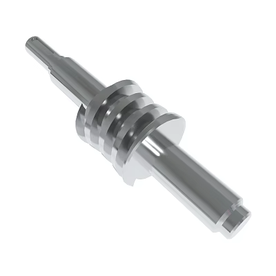 Precision Engineered Metal Mechanical Part With Threaded Structure And Smooth Cylindrical Surface 3d model