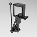 Black Industrial Equipment With Metal Lever Handle And Stable Mounting Base Structure