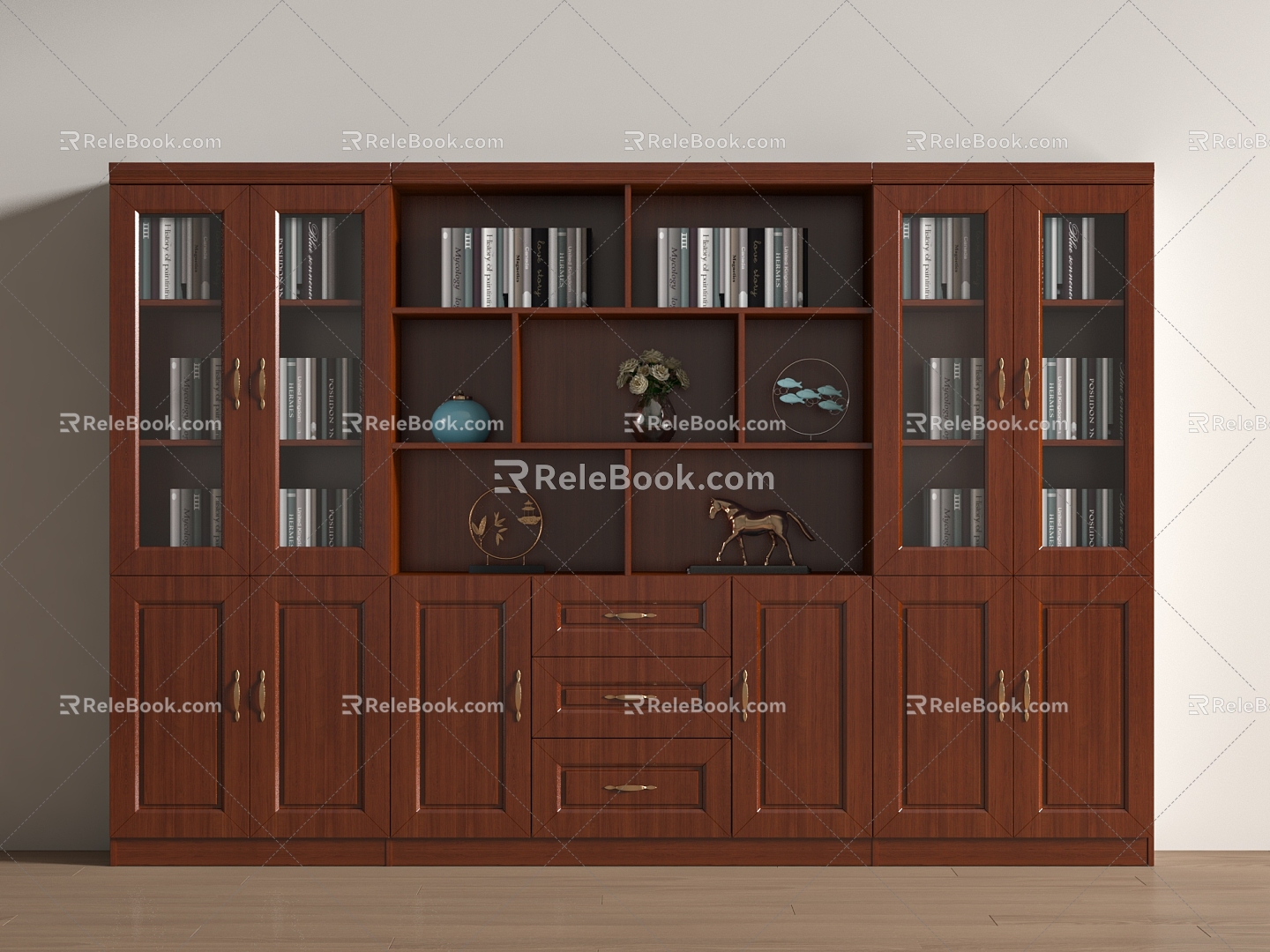 Modern Filing Cabinet Modern Office Filing Cabinet Bookcase Filing Cabinet 3d model