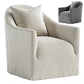 Comfortable Upholstered Accent Chair with Armrests and Cushion Beige and Gray Options for Living Room