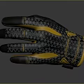 Black And Yellow Protective Gloves For Daily Use And Work Activities