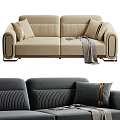 Light Luxury Multiplayer Sofa Collection 3d model
