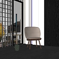 Modern Leisure Chair Side Table Floor Lamp Leisure Chair 3d model