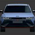 Light Blue Modern Car with Sleek Body Sporty Style Black Wheels And Red Accents