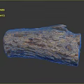 Natural Raw Wood Log Showcasing Detailed Texture And Brown Surface