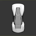 White Futuristic Sports Car With Sleek Aerodynamic Design And Sporty Wheels