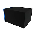 Electronic Relay Component With Black Body Blue Side And Multiple Metal Pins