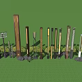 Modern Landscape Lamp Lawn Lamp Road Flag Lamp Garden Lamp Floor Lamp Garden Street Lamp Floor Lamp Outdoor Lamp Post Simple Lamp 3d model