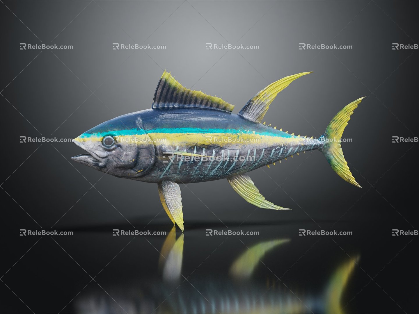 Modern Tuna Tuna 3d model