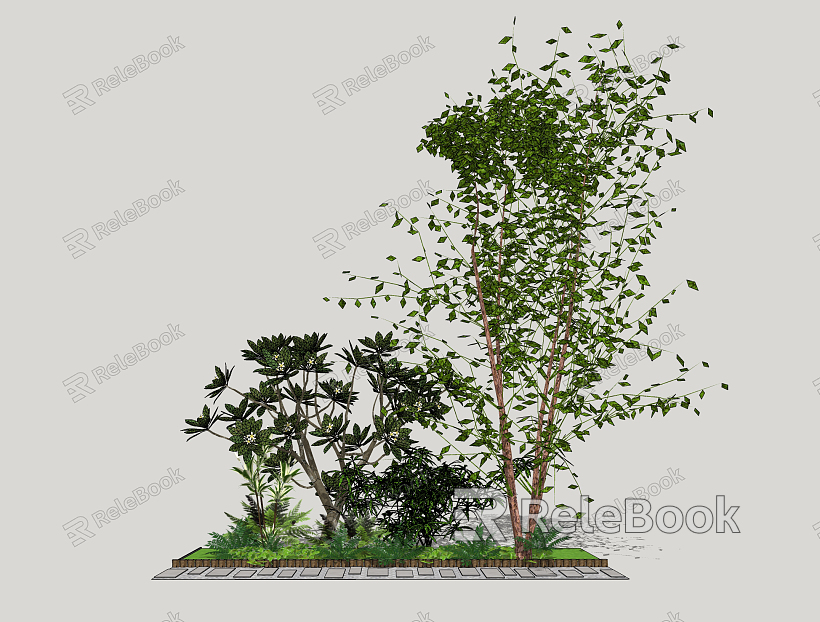 Modern Tree Landscape Tree model