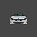 Kia White Sedan With Black Roof Black Wheels And Modern Sleek Exterior Design