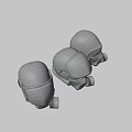 Sci-Fi Mercenary Helmet 3d model