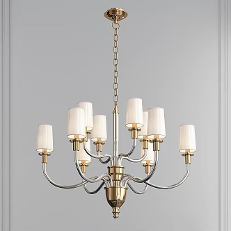 Vintage chandelier Vivian double layer 3d model