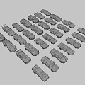 Multiple Colored Toy Cars Collection With Different Styles Arranged Together