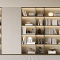 Bookcase Bookshelf Display Cabinet Book Ornaments Multifunctional Decorative Cabinet Combination Bookcase Open Bookcase 3d model