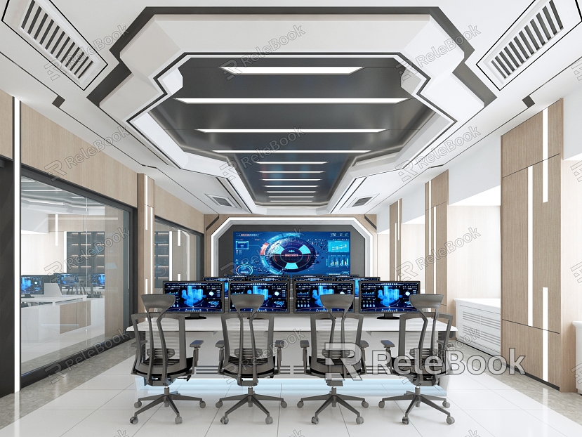 Command Hall, Central Control Hall, Duty Room, Monitoring Room, Sense of Science and Technology, Future model