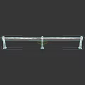 Durable Sturdy Long Metal Fence Structure With Support Brackets For Outdoor Use
