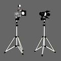 Professional Mobile Digital Photography Lighting Equipment With Tripod Stands Adjustable Brackets And Studio Light Heads