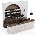Bar Chair Front Desk Console 3d model