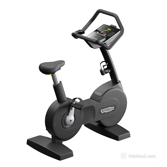 Fitness Equipment Stationary Bike with Digital Display Comfortable Seat and Sturdy Frame for Home Use 3d model 