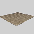 Modern Brown Door Arch With Herringbone Texture And Natural Wood Finish
