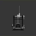 Professional Black And Silver Foot Pedal Device With Vertical Rod And Circular Markers
