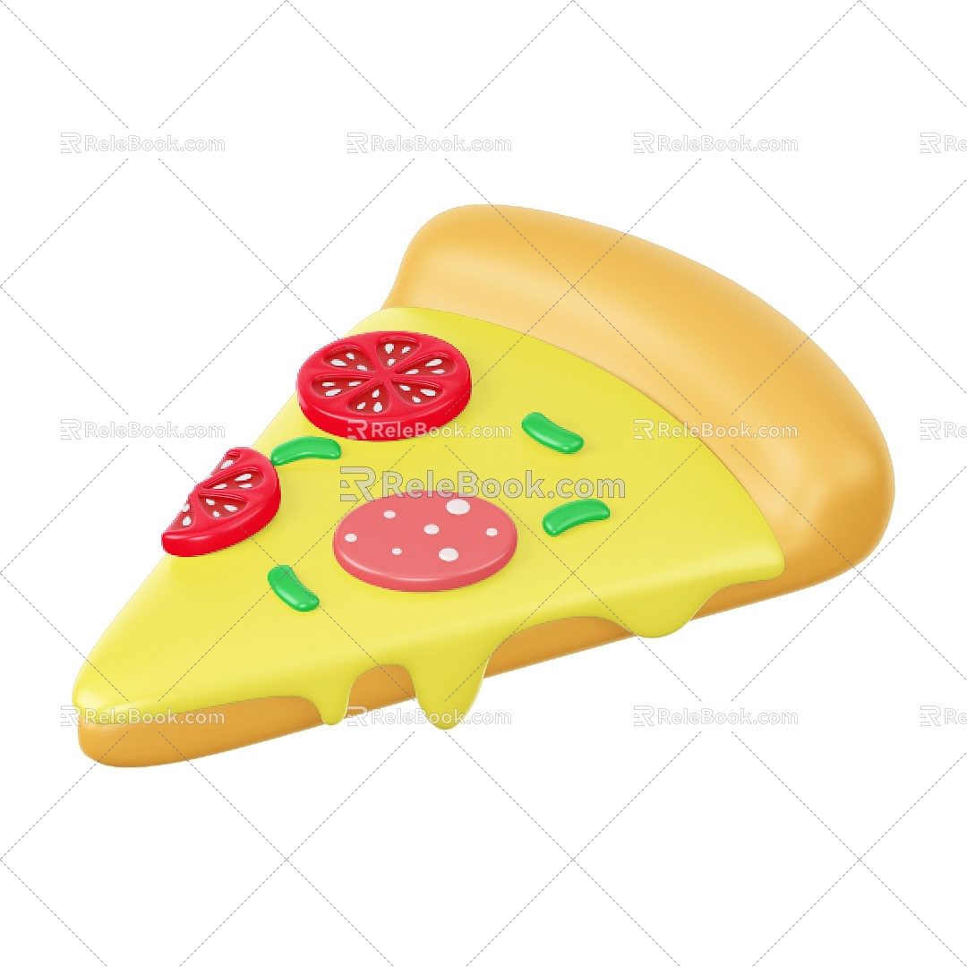 Modern Pizza Cartoon Pizza Food model