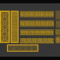 Traditional Chinese Decorative Patterns Featuring Geometric Motifs Meander Designs And Ornamental Borders