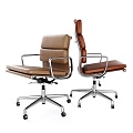 modern office chair upholstered chair 3d model