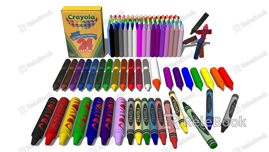 Modern Pen Crayon model