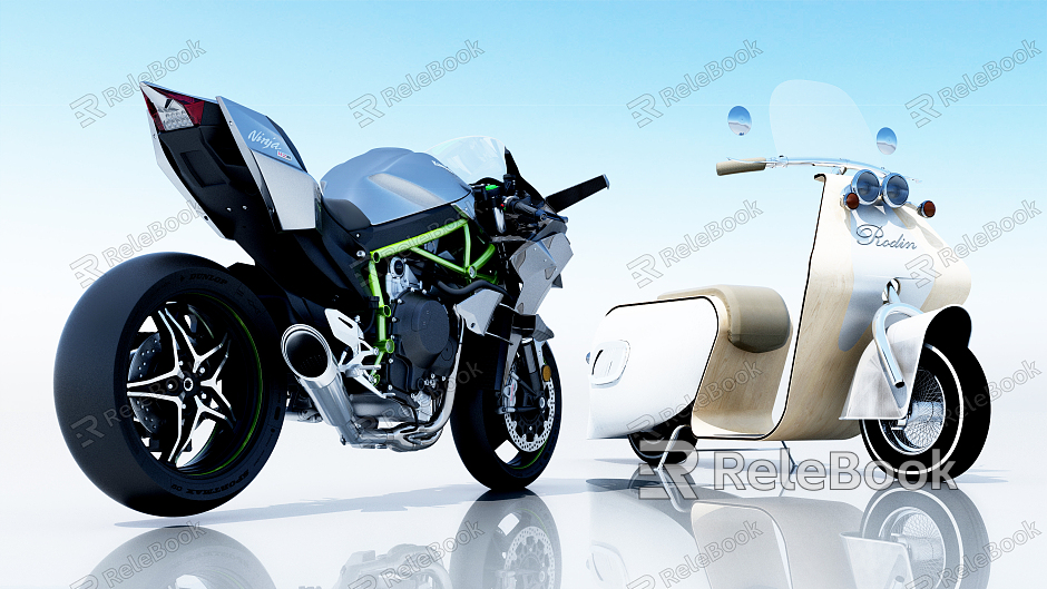 Modern Motorcycle Battery Car Motorcycle model