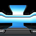 LONSID 1988 2023 Anniversary Celebration Stage With Blue Background Lighting And Large Screen