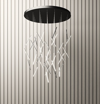 Modern chandelier 3d model