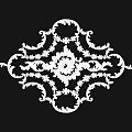 Carved Lamp Panels European-style Carved Building Components Gypsum Line Carved Corner Line Carved Craft Carved Silver Carved Corner Line 3d model