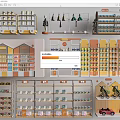Maternal and Baby Store Shelf Exclusive Store Shelf Maternal and Baby Store Display Rack Maternal and Baby Store Display Cabinet 3d model