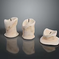 Handmade Decorative Candles With Various Shapes And Natural Cream Texture For Home Living