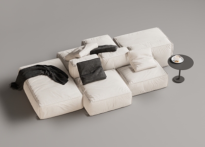 Modern Multiplayer Sofa Module Sofa Back-to-Back Sofa 3d model