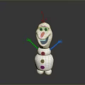 Happy Olaf Snowman Character With Open Arms And Smiling Face