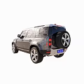 Gray Modern SUV With Rugged Exterior Design And Large Alloy Wheels