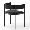 Sleek Modern Accent Chair With Leather Upholstery And Metal Legs In Black Gold Frame Design