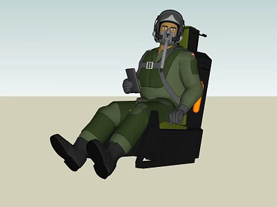 The Modern Pilot 3d model The Modern Pilot 3d model