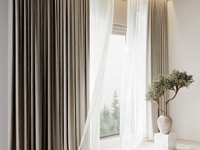 Curtains 3d model