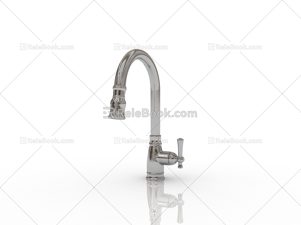 Modern hardware faucet 3d model