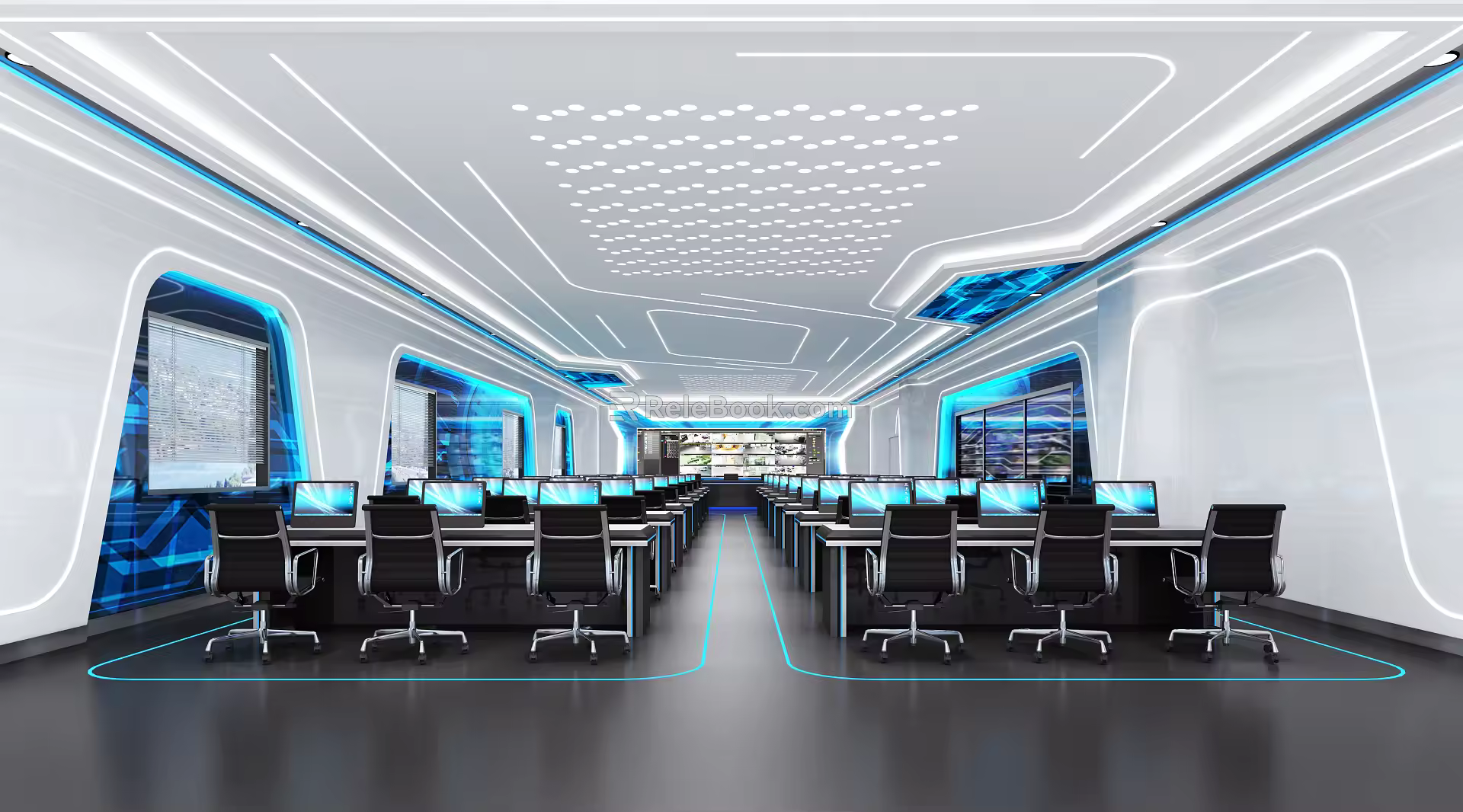 Modern Classroom Operation and Maintenance Center 3d model