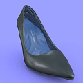 Women's Black High Heels with Pointed Toe and Stiletto Heel Elegant Formal Footwear Design